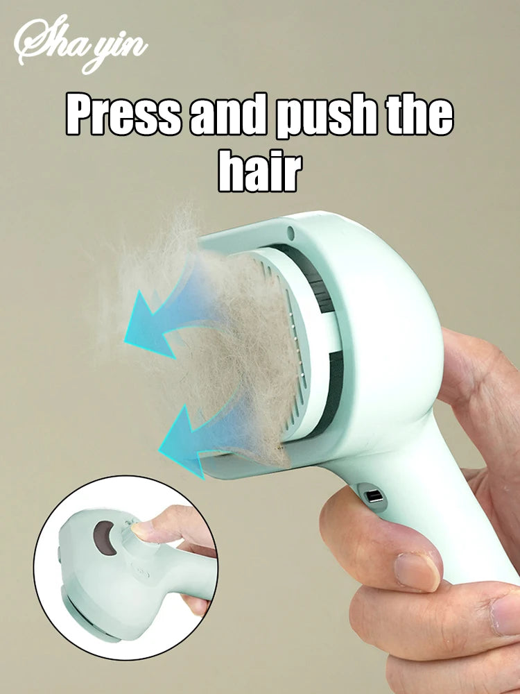 Rechargeable Steam Massage Grooming Brush