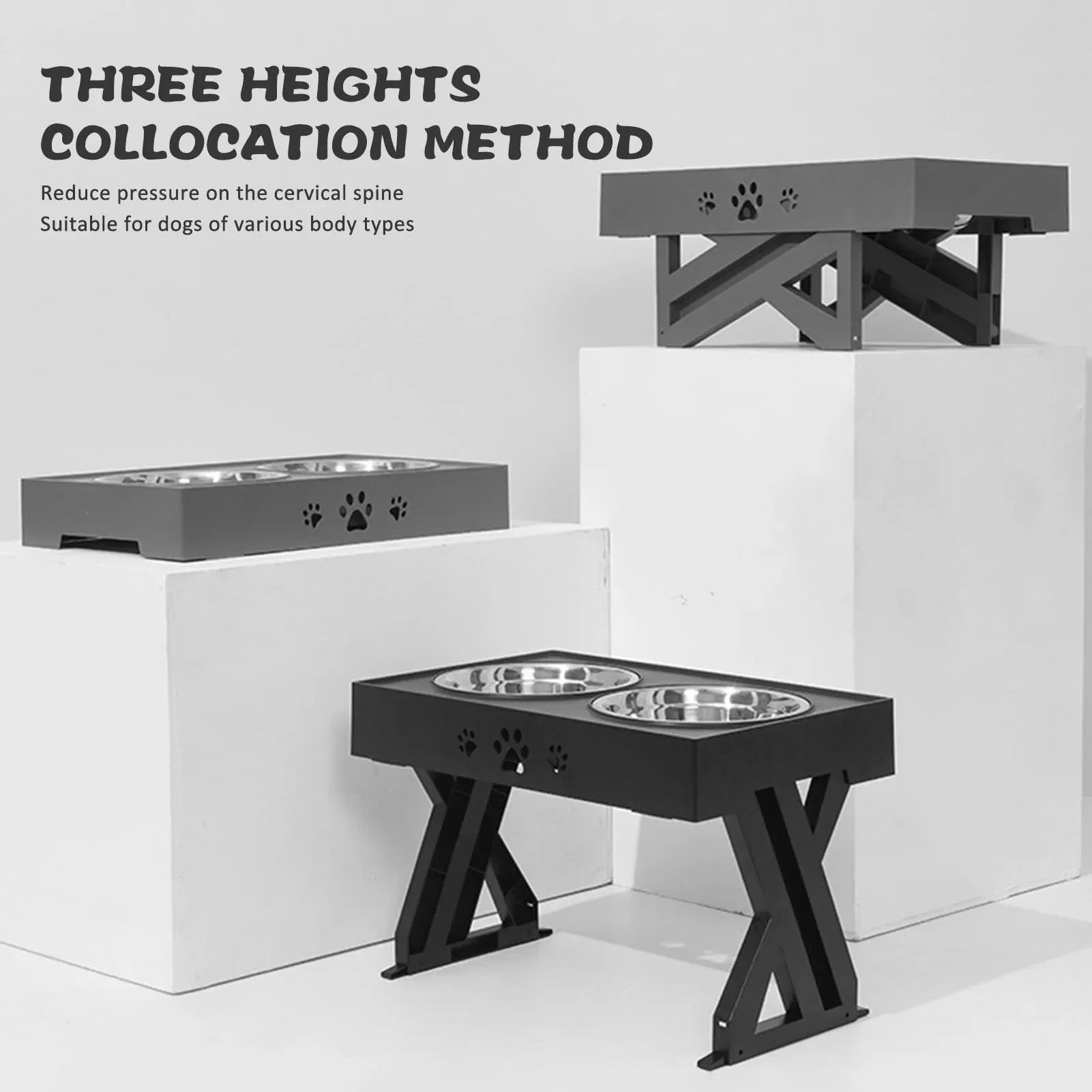 Stainless Steel Elevated Bowls